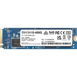 SSD 400GB NVMe M.2 2280, diseñada para Synology NAS con ranuras M.2 integradas