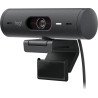 Cámara web Logitech Brio 500 grafito FHD 1080 a 30 FPS auto enfoque, micrófono IA USB-c Win/ MacOS