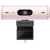 Cámara web Logitech Brio 500 rosa FHD 1080 a 30 FPS auto enfoque, micr