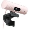 Cámara web Logitech Brio 500 rosa FHD 1080 a 30 FPS auto enfoque, micr
