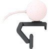 Cámara web Logitech Brio 500 rosa FHD 1080 a 30 FPS auto enfoque, micr