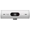 Cámara web Logitech Brio 500 blanco FHD 1080 a 30 FPS auto enfoque, micrófono IA USB-C Win/MacOS