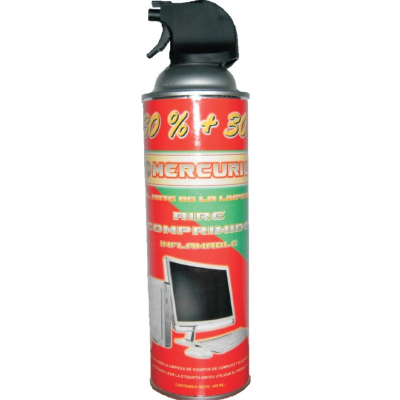 Aire comprimido. Bote de 440 ml.