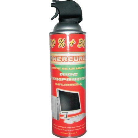 Aire comprimido. Bote de 440 ml.