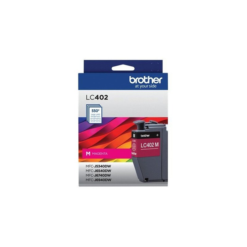 Cartucho de tinta magenta Brother LC402M, rendimiento aprox. de 550 pá Cartucho de tinta magenta Brother LC402M, rendimiento aprox. de 550 pá