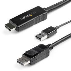 Cable de 2m HDMI a DisplayPort - 4K 30Hz, 2 m, HDMI tipo A (Estándar),