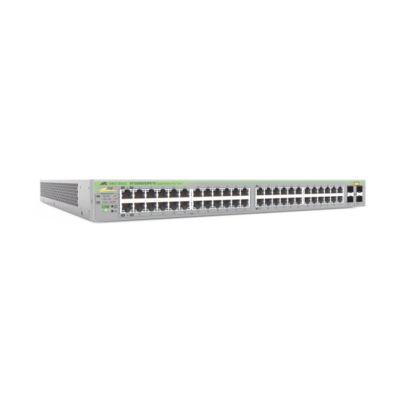 Gigabit webSmart switch, 48 Puertos PoE+ 10/100/1000T, 4 Puertos SFP