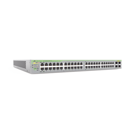 Gigabit webSmart switch, 48 Puertos PoE+ 10/100/1000T, 4 Puertos SFP