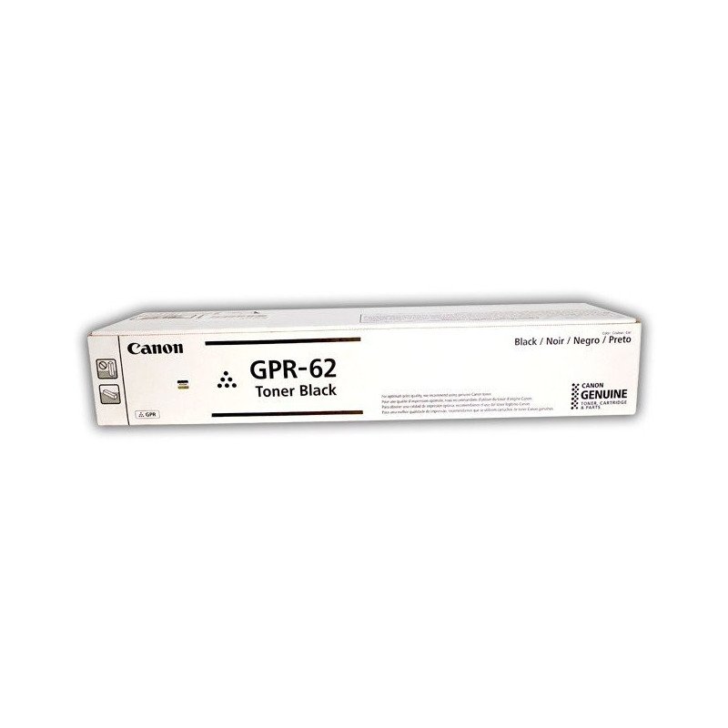 Tóner. Canon GPR-62 3760C003AA NEGRO. Aproximadamente 30,000 páginas de rendimiento. Para Canon ImageRunner 2630