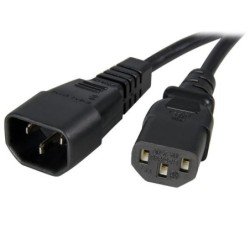 Cable extensor StarTech.com - Macho/hembra, 0, 9 m, C13 coupler, C14 coupler, Negro