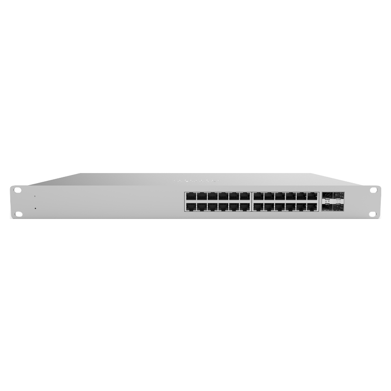 Switch Cisco Meraki 24 x 10, 100, 1000base-t ethernet RJ45, 4 x 1g SFP uplink (requiere licenciamiento obligatorio)