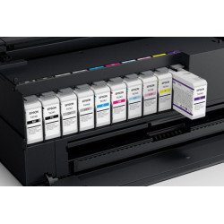 Impresora Epson SureColor P900, 17", Inyección de tinta, 5760 x 1440 DPI, Impresión sin bordes, Wifi, Negro