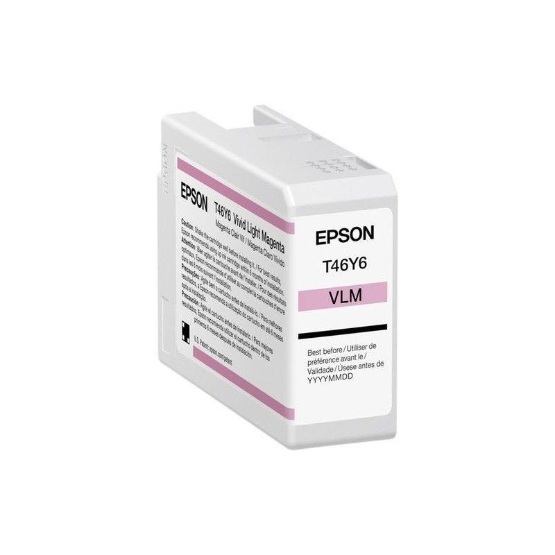 Cartucho Epson modelo T46Y magenta light, para P900 (50 ml) Cartucho Epson modelo T46Y magenta light, para P900 (50 ml)