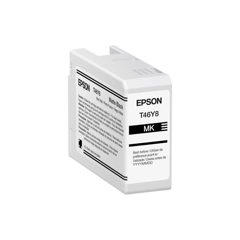 Cartucho Epson modelo T46Y negro mate, para P900 (50 ml) Cartucho Epson modelo T46Y negro mate, para P900 (50 ml)