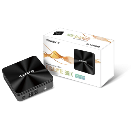 Mini PC Gigabyte brix Core i7 10710u 6 núcleos 4.7 GHz, 2x SODIMM DDR4 2666MHz, 2x HDMI, WiFi, bluetooth, 3x USB 3.2, USB-c