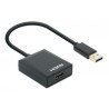 Cable convertidor Manhattan de USB-A a HDMI 1080p@60hz macho-hembra