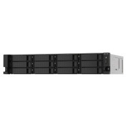 NAS Qnap TS-1273AU-RP-8G, fuente redundante, 12 bahías SATA HDD 3,5, rack 2u, núcleo cuádruple 2.2 GHz, 8GB DDR4 UDIMM hasta 64G