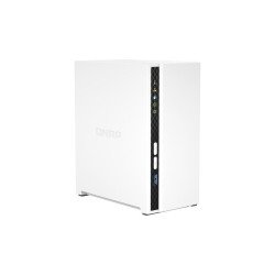 NAS Qnap TS-233, 2 bahías SATA hdd 3,5, núcleo cuádruple 2.0GHz, 2GB de RAM, 1 pto gbe, USB 2.0 x2, hotswap, no incluye discos,