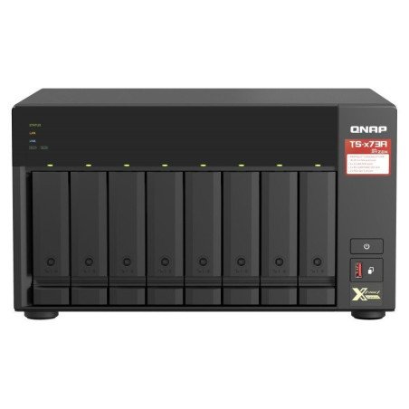 NAS Qnap TS-873A-8G-US, 8 bahías SATA de 3,5, núcleo cuádruple 2.2GHz, 8GB DDR4 hasta 64 GB, LAN 2,5 gbe x2, USB 3.2 x2, hot swa