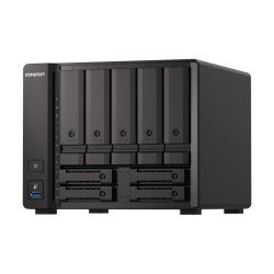 NAS Qnap TS-H973AX-8G, 9 bahías, 5 de 3,5 4 de 2,5, núcleo cuádruple 2.2GHz, 8GB DDR4 SODIMM hasta 64GB, 2 pto 2,5 gbe, 1 pto 10