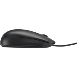 Mouse láser HP USB 1000dpi. Dos botones y una rueda deslizante, alámbrico, color negro