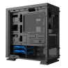 Gabinete. Gamer Factor CSG550. Micro ATX, 3 Vent, 120MM RGB, Cristal, sin fuente