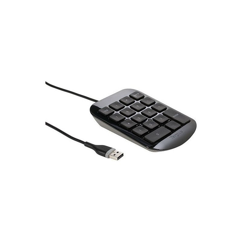 Teclado númerico alámbrico Targus Numeric Keypad, Alámbrico, USB, Negro
