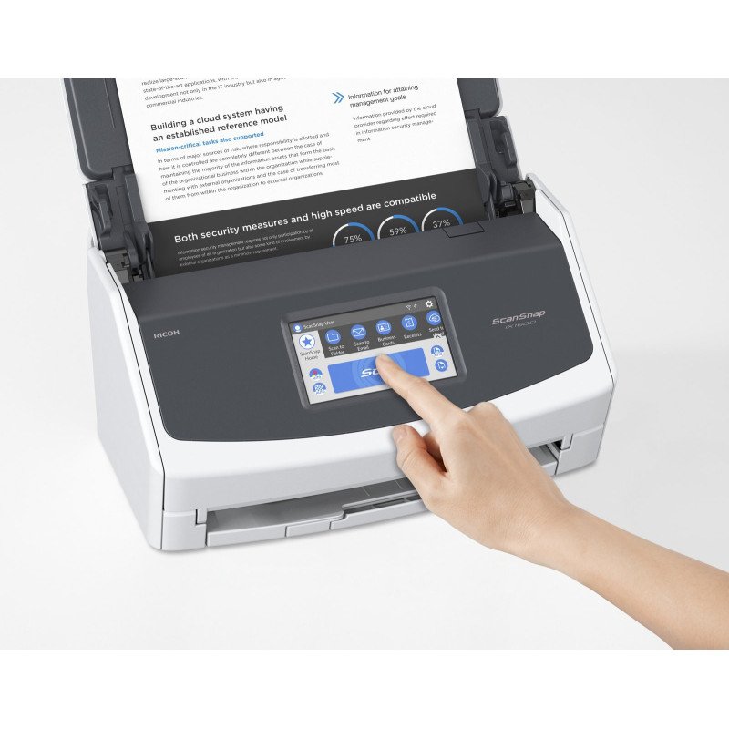 Scanner Ricoh ScanSnap iX1600, 216 x 360 mm, 600 x 600 DPI, 40 ppm, Alimentador ADF + escáner de alimentación manual