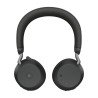 Jabra Evolve2 75, Auricular stereo versión MS con cancelación de ruido activa, dongle USB-A indicador de ocupado (Busylight)(275