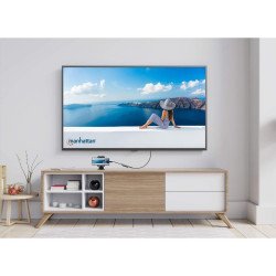Manhattan Docking Station 3 en 1 USB-C a HDMI, USB-A y PD