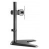 Soporte para monitor, VESA, Manhattan 462037, Independiente, 7 kg, 17", 27", 100 x 100 mm, Negro
