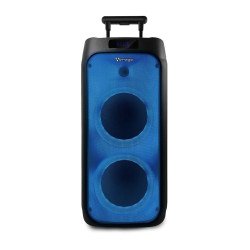 KSP-550 bafle Vorago 2X8 pulgadas RGB BT recargable 1 micrófono inalámbrico