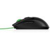 Mouse HP gaming Pavilion 300, Ambidextro, Óptico, USB tipo A, 5000 DPI, Negro, Verde