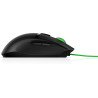 Mouse HP gaming Pavilion 300, Ambidextro, Óptico, USB tipo A, 5000 DPI, Negro, Verde
