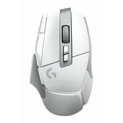 Mouse Logitech G502 x LightSpeed blanco inalámbrico para gaming lightsync con batería recargable