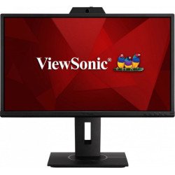 Monitor IPS 1080p ergonómico de 24" Full HD (1920x1080p) con cámara web de 2 MP, micrófono, HDMI, DP