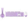 Kit alámbrico mouse+teclado morado Perfect Kids Farben PC-201724 -