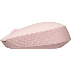 Mouse Logitech M170, Ambidextro, Óptico, RF inalámbrico, 1000 DPI, Rosa