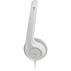 Diadema Blanca Logitech H390, Alámbrico, Oficina/Centro de llamadas, 20 - 20000 Hz, 197 g