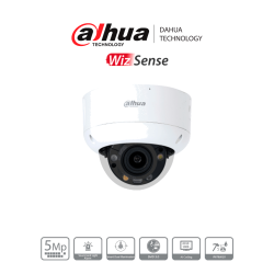 Cámara IP domo de 5 megapixeles tioc, disuasión activa, lente motorizado, dual ilumination,