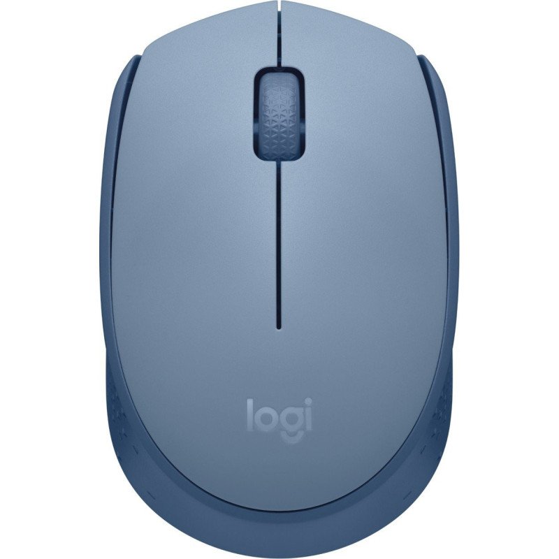 Mouse Logitech M170, Ambidextro, Óptico, RF inalámbrico, 1000 DPI, Azul
