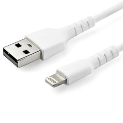 Cable USB a lightning - 1m - cable lightning certificado mfi - cable lightning de servicio pesado - blanco - Startech.com mod. R