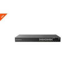 Switch Administrable Grandstream (GWN7802) 16 puertos Gigabit + 2 SFP. Capa 2 + - FAN-LESS, QoS para Audio y Video