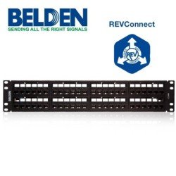 Patch panel revconnect Belden RV6PPF2U48BK cat6 48espacios 2u