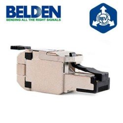 Conector plug revconnect Belden RVAFPSME-s1 10gx categoría 6a blindado STP metal