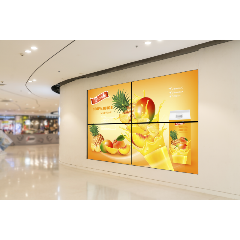 Kit Videowall Comercial 2X2, Incluye 4 Pantallas 55", Controlador de 2 Entradas HDMI, Base de Pared