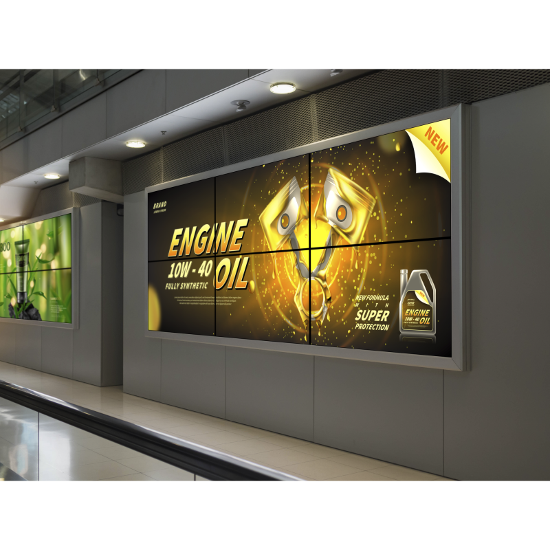 Kit Videowall Comercial 3X2, Incluye 6 Pantallas 55", 2 Controladores de 2 Entradas HDMI, Base de Pared