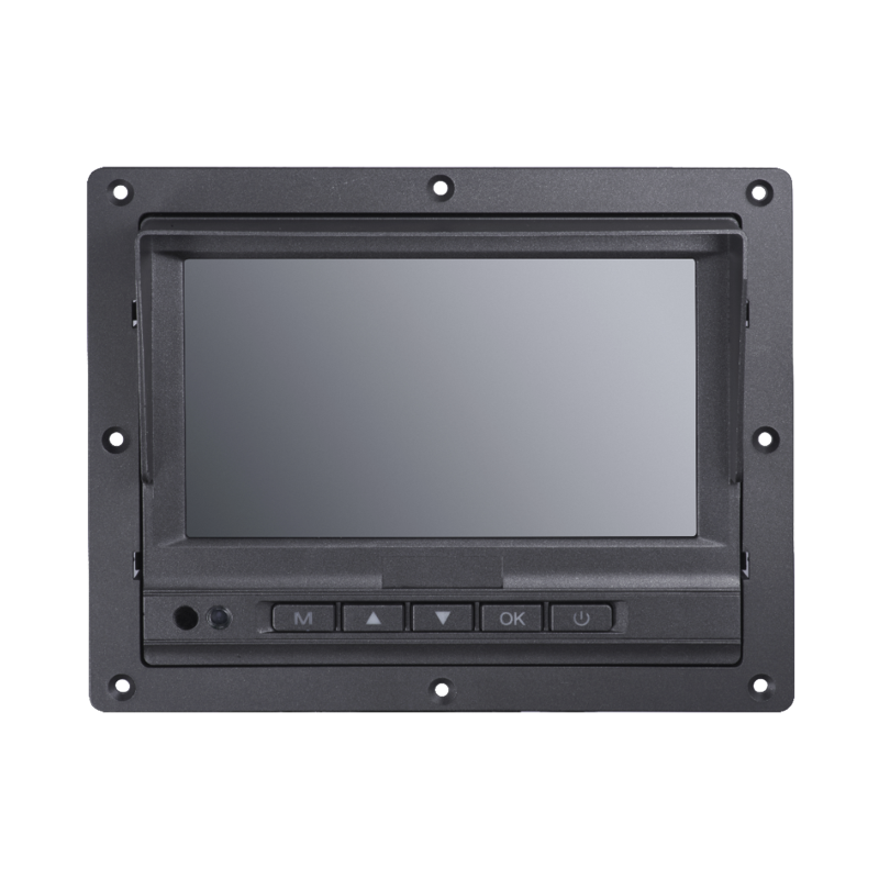 Monitor y Botones de 7" LCD, Compatible con DVR Móvil HIKVISION, Conec