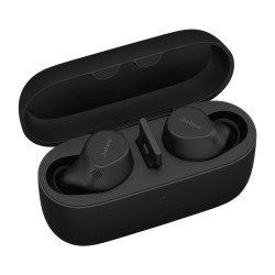 Jabra Evolve2 Buds, Auriculares versión MS con cancelación de ruido activa, Bluetooth conexión hasta 2 dispositivos (20797-989-9