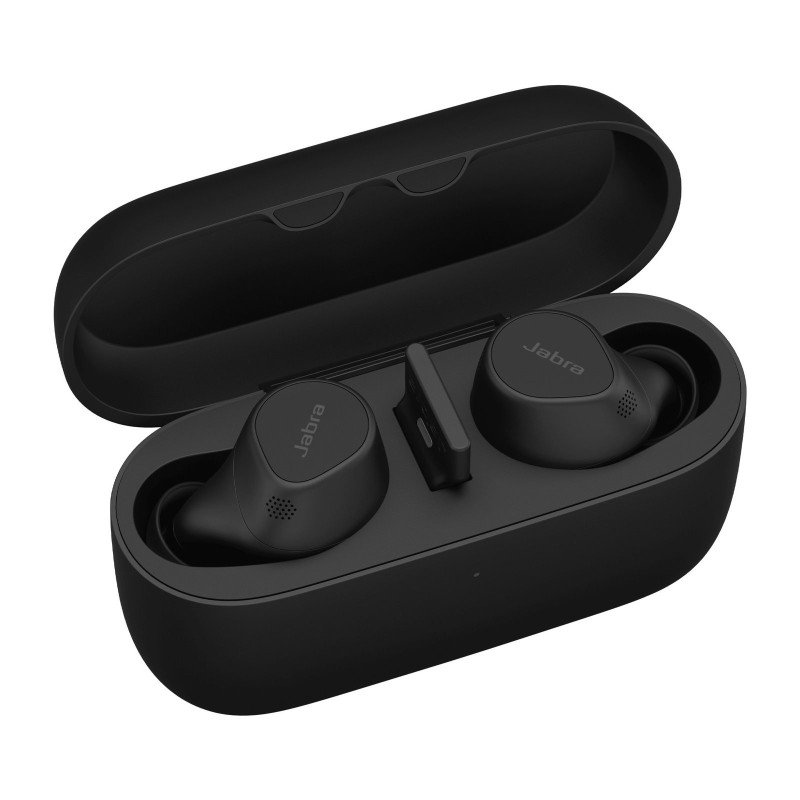Jabra Evolve2 Buds, Auriculares versión MS con cancelación de ruido activa, Bluetooth conexión hasta 2 dispositivos (20797-989-9